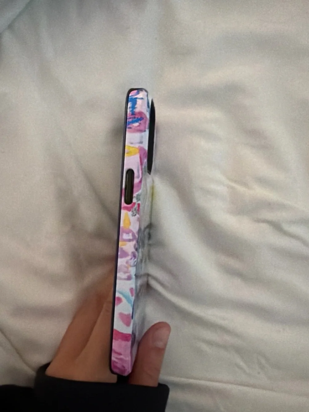 Stylish 'Brunettes Have More Fun' Pink & Blue Phone Case